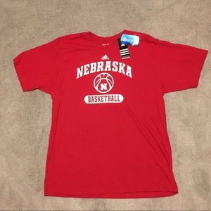 Men’s Nebraska Basketball Adidas XL T-Shirt